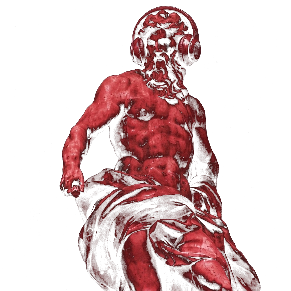 Hyperbyte Classical Statue with Headphones